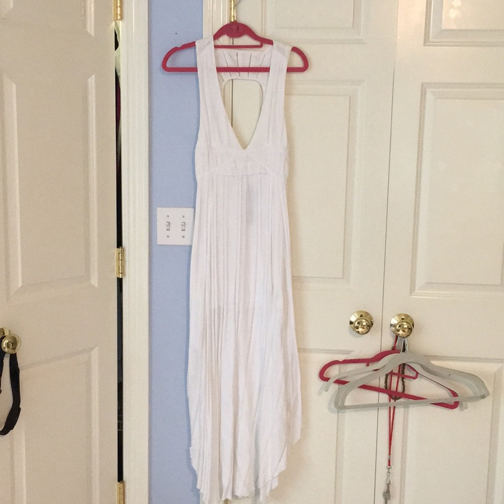 Free People white maxi dress